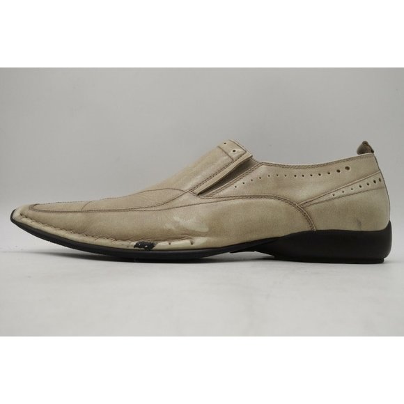 Giorgio Brutini Beige Leather Slip On Driving Loafers Shoes Men\'s 13 M main image 4